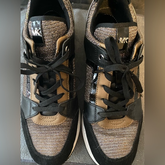 MICHAEL KORS Georgie Chain-Mesh And Leather Trainer - Picture 3 of 5